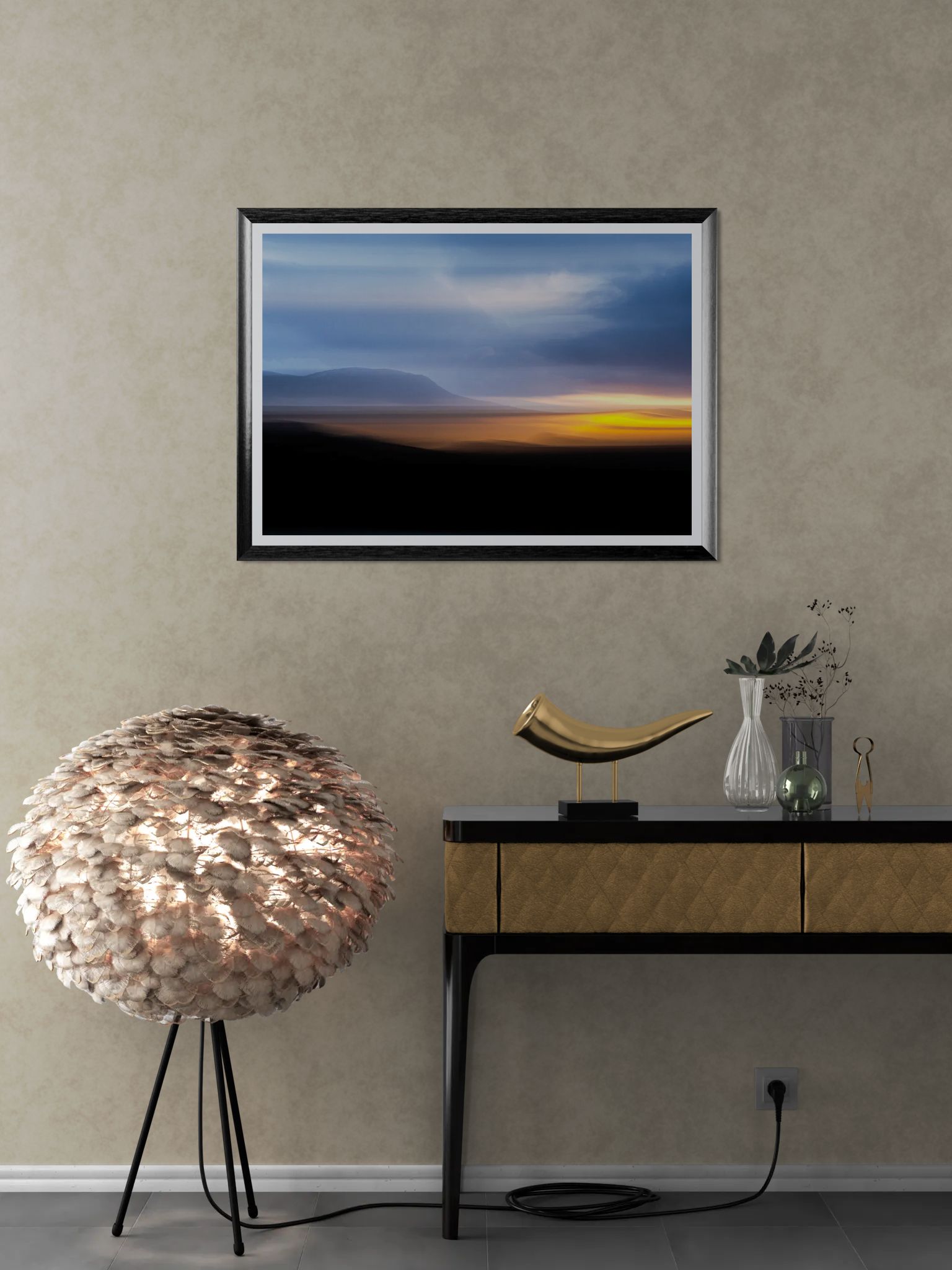 Twilight's Golden Divide - in-situ view 1