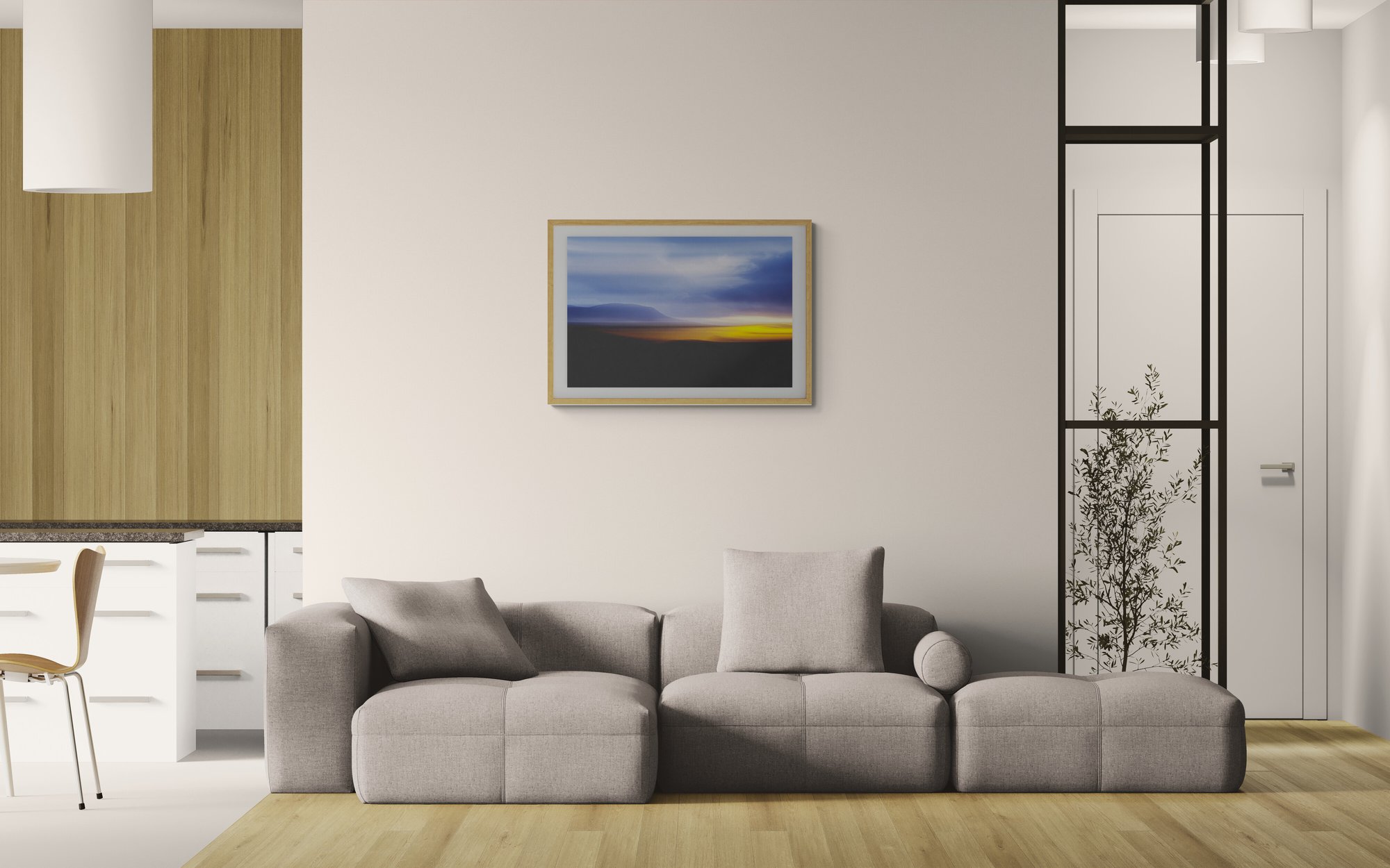 Twilight's Golden Divide - in-situ view 1